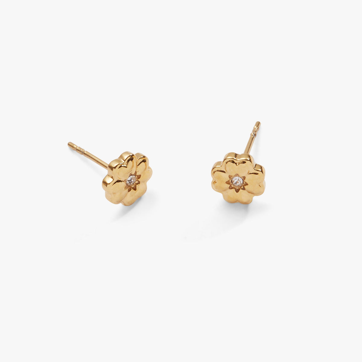 Alex and Ani Four-Leaf Clover Mini Stud Earrings