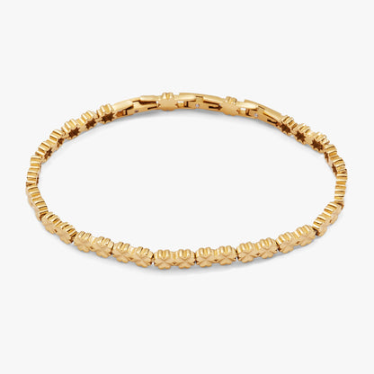 Alex and Ani Lucky Clover Charm Tennis Bracelet