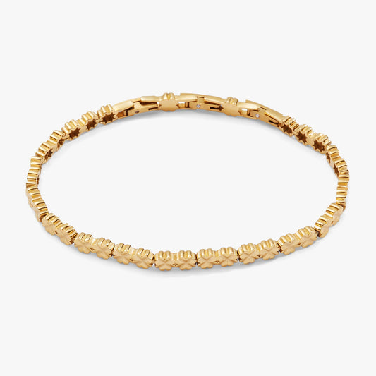 Alex and Ani Lucky Clover Charm Tennis Bracelet