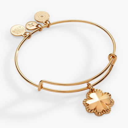 Alex and Ani Four-Leaf Clover Charm Bangle