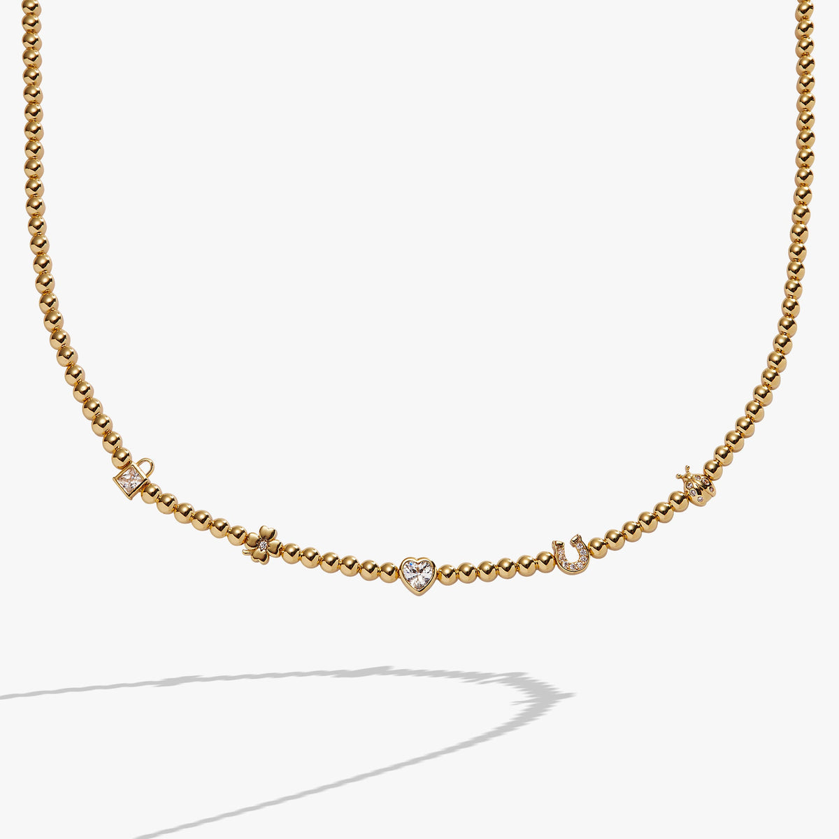 Alex and Ani Love and Luck Tennis Necklace