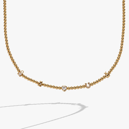 Alex and Ani Love and Luck Tennis Necklace