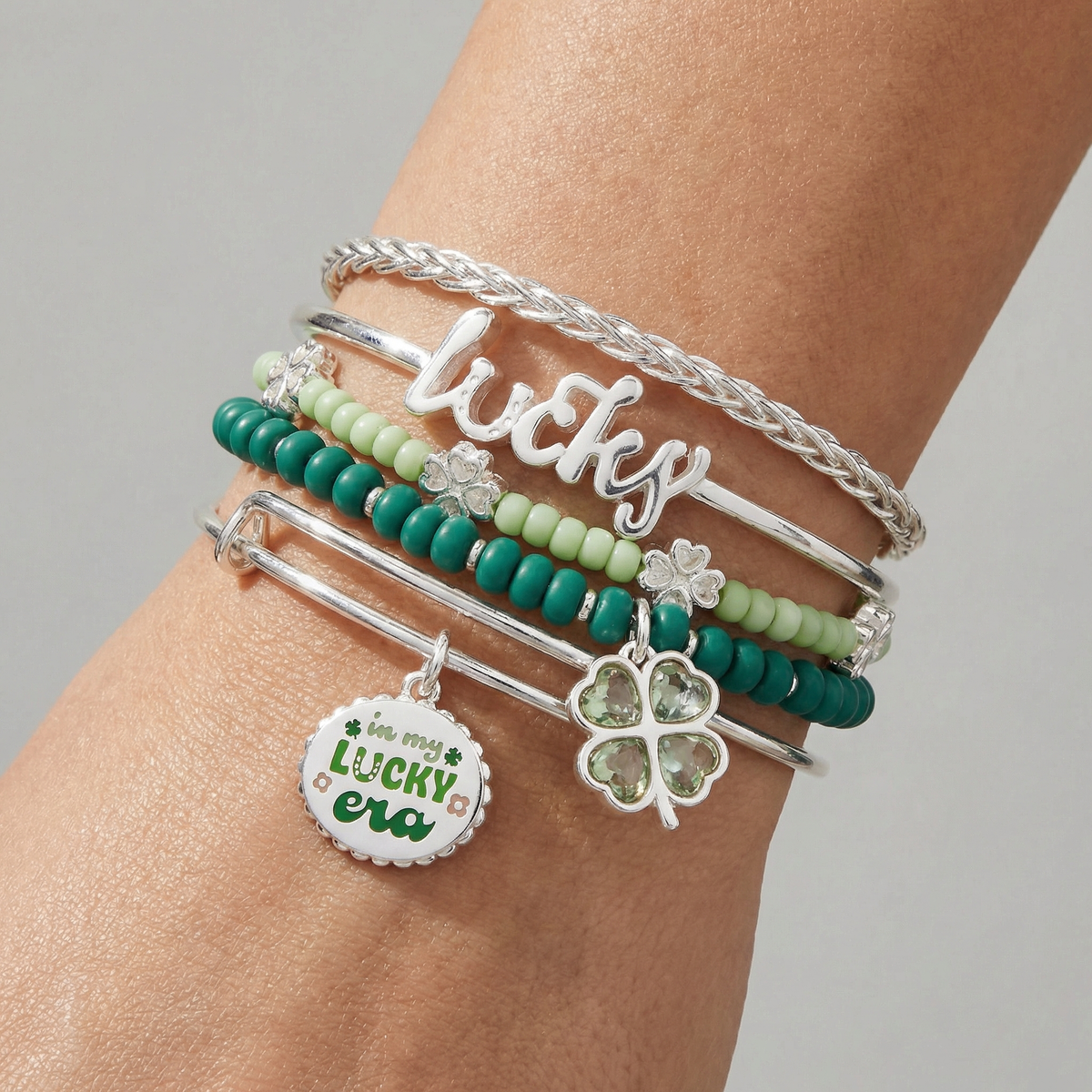 Alex and Ani St. Patrick’s Day Set of 5 Bracelets