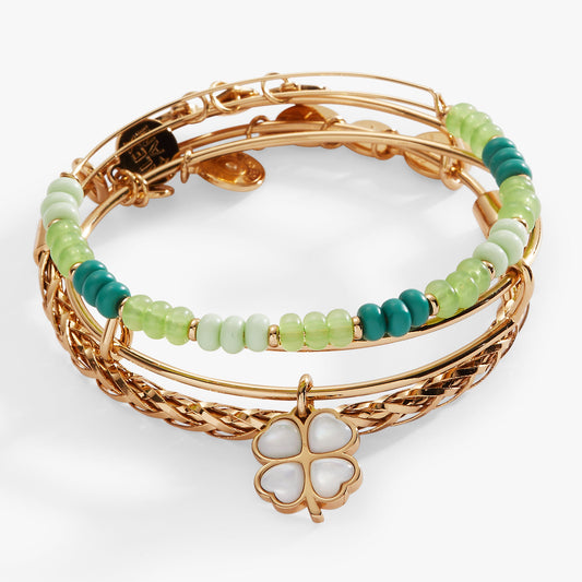 Alex and Ani St. Patrick’s Day Set of 3 Charm Bangles
