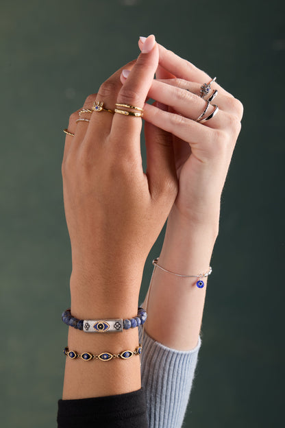 Alex and Ani Antique Evil Eye Stretch Bracelet