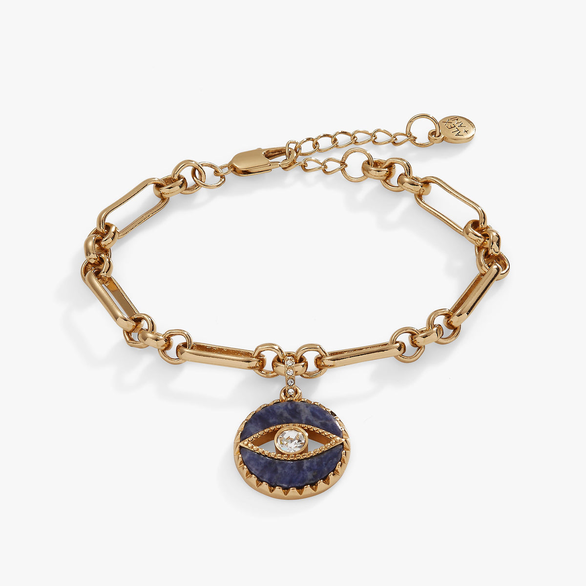 Alex and Ani Sodalite Evil Eye Chain Bracelet
