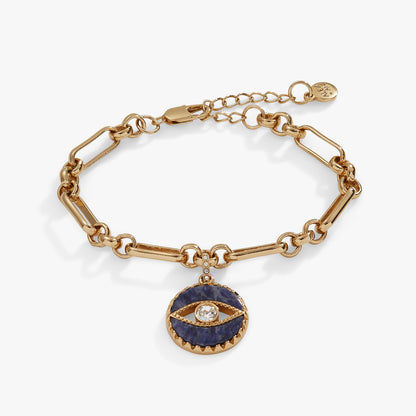 Alex and Ani Sodalite Evil Eye Chain Bracelet