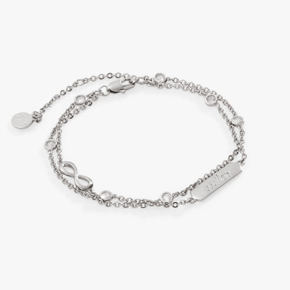 Alex and Ani Sister Infinity Chain Double Strand Bracelet