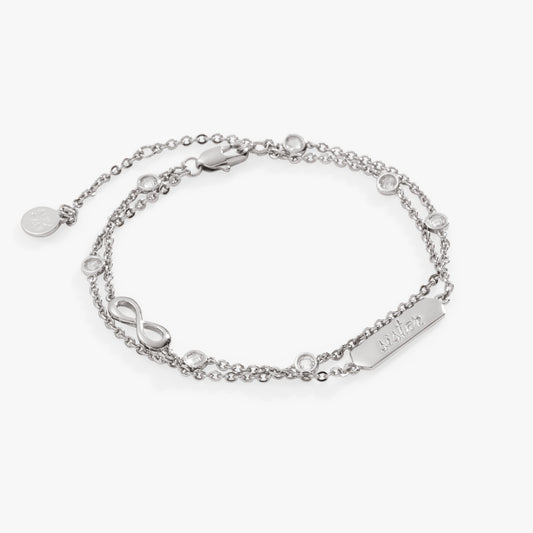 Alex and Ani Sister Infinity Chain Double Strand Bracelet