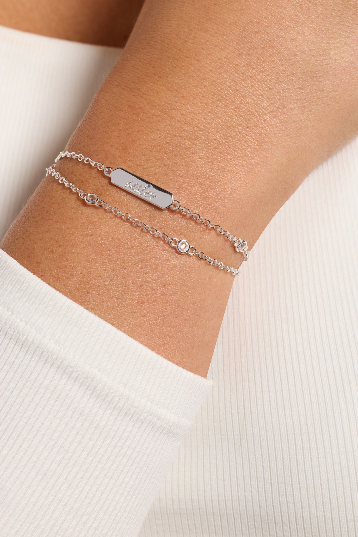 Alex and Ani Sister Infinity Chain Double Strand Bracelet