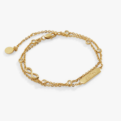Alex and Ani Sister Infinity Chain Double Strand Bracelet