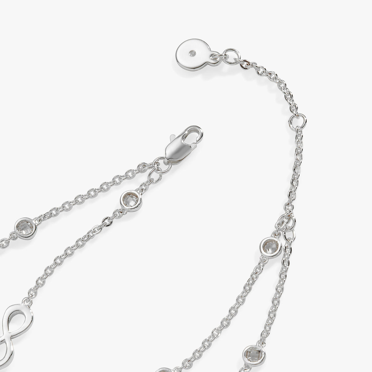 Alex and Ani Sister Infinity Chain Double Strand Bracelet