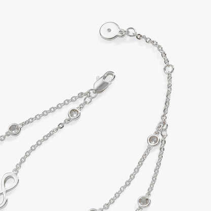 Alex and Ani Sister Infinity Chain Double Strand Bracelet