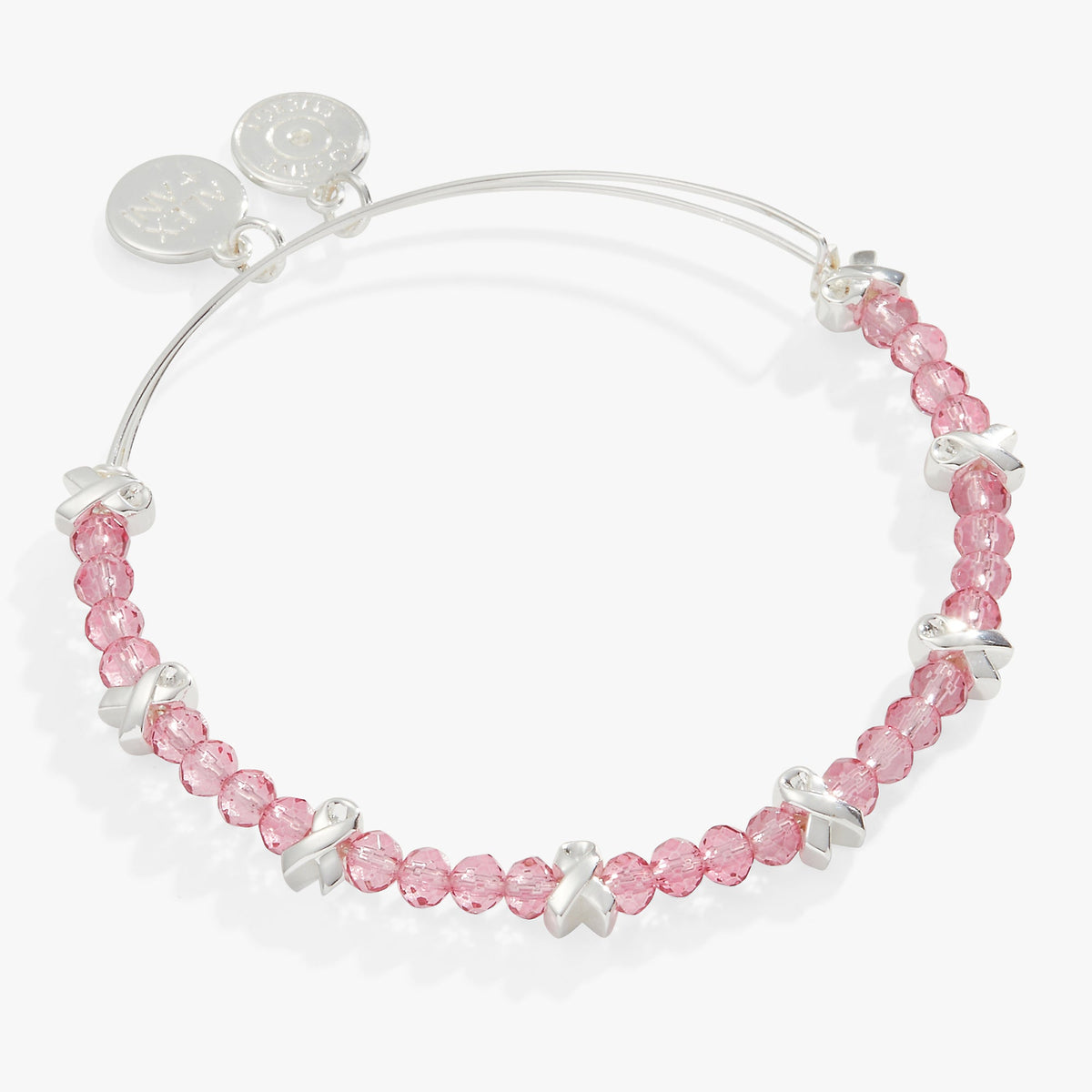 Alex and Ani Breast Cancer Awareness Pink Ribbon Bangle