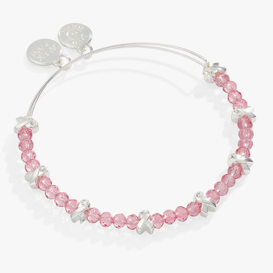 Alex and Ani Breast Cancer Awareness Pink Ribbon Bangle
