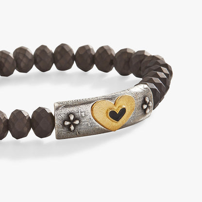 Alex and Ani Antique Heart Stretch Bracelet