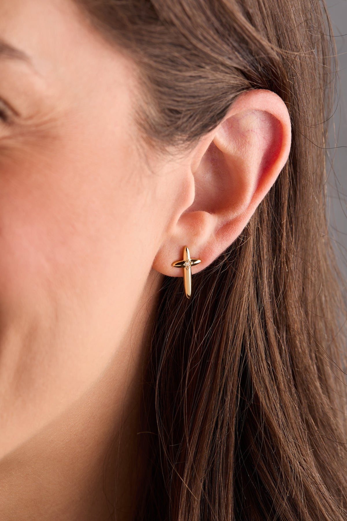 Alex and Ani 4:13 Cross Stud Earrings