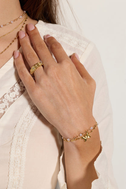 Alex and Ani Festival Double Strand Butterfly Bracelet
