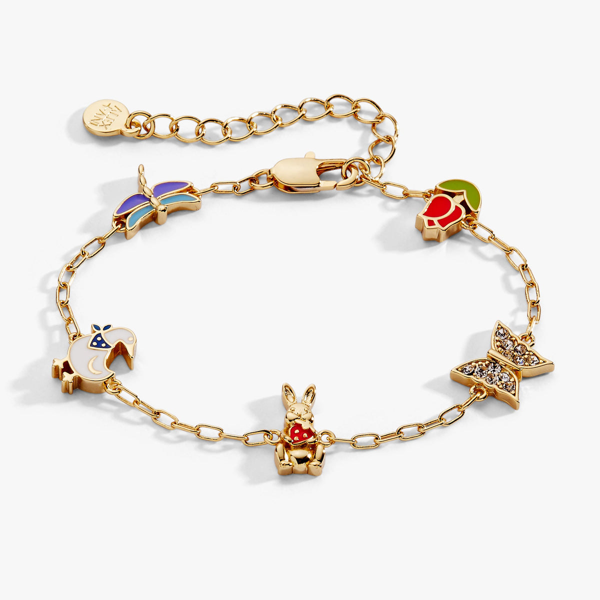 Alex and Ani Garden Party Inline Charm Bracelet
