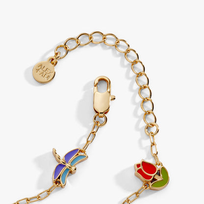 Alex and Ani Garden Party Inline Charm Bracelet