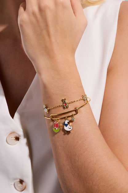 Alex and Ani Garden Party Inline Charm Bracelet