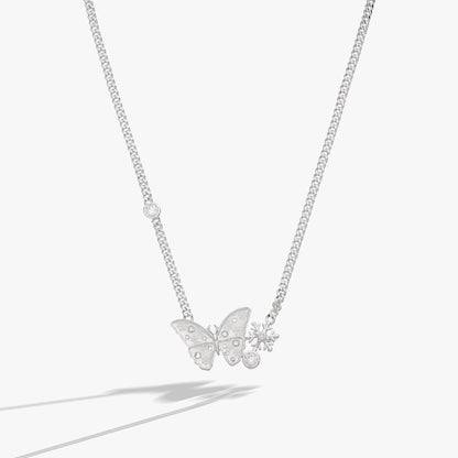 Alex and Ani Glass Butterfly Inline Necklace