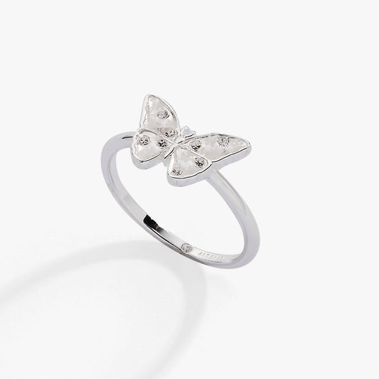 Alex and Ani Glass Butterfly Statement Ring
