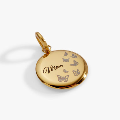 Alex and Ani Mom Butterfly Disc Charm