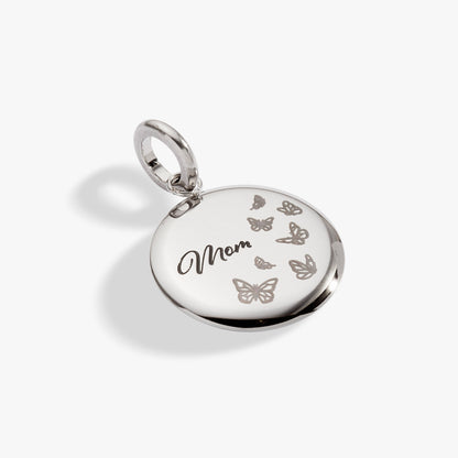 Alex and Ani Mom Butterfly Disc Charm