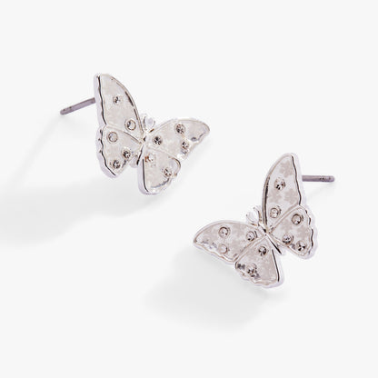 Alex and Ani Glass Butterfly Statement Stud