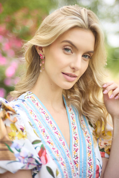 Alex and Ani New York Botanical Garden Butterfly Statement Earrings