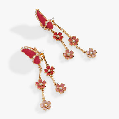 Alex and Ani New York Botanical Garden Butterfly Statement Earrings