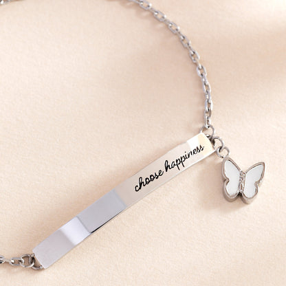 Alex and Ani “Choose Happiness” Inline Bracelet