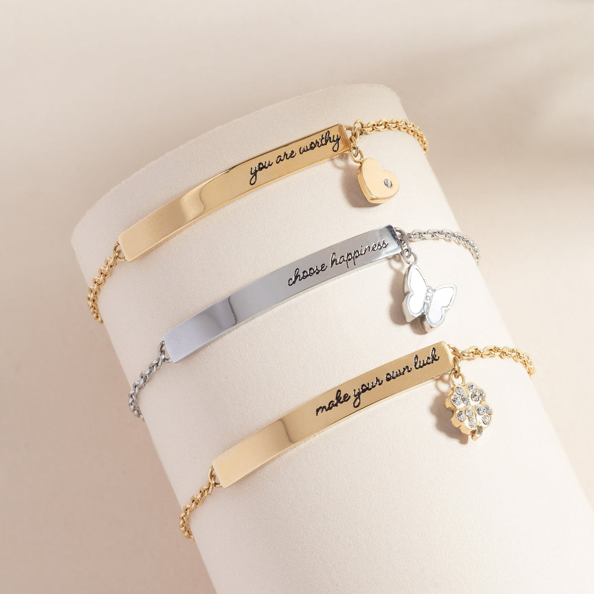 Alex and Ani “Choose Happiness” Inline Bracelet