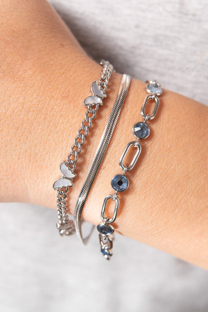 Alex and Ani Butterfly Curb Chain Bracelet