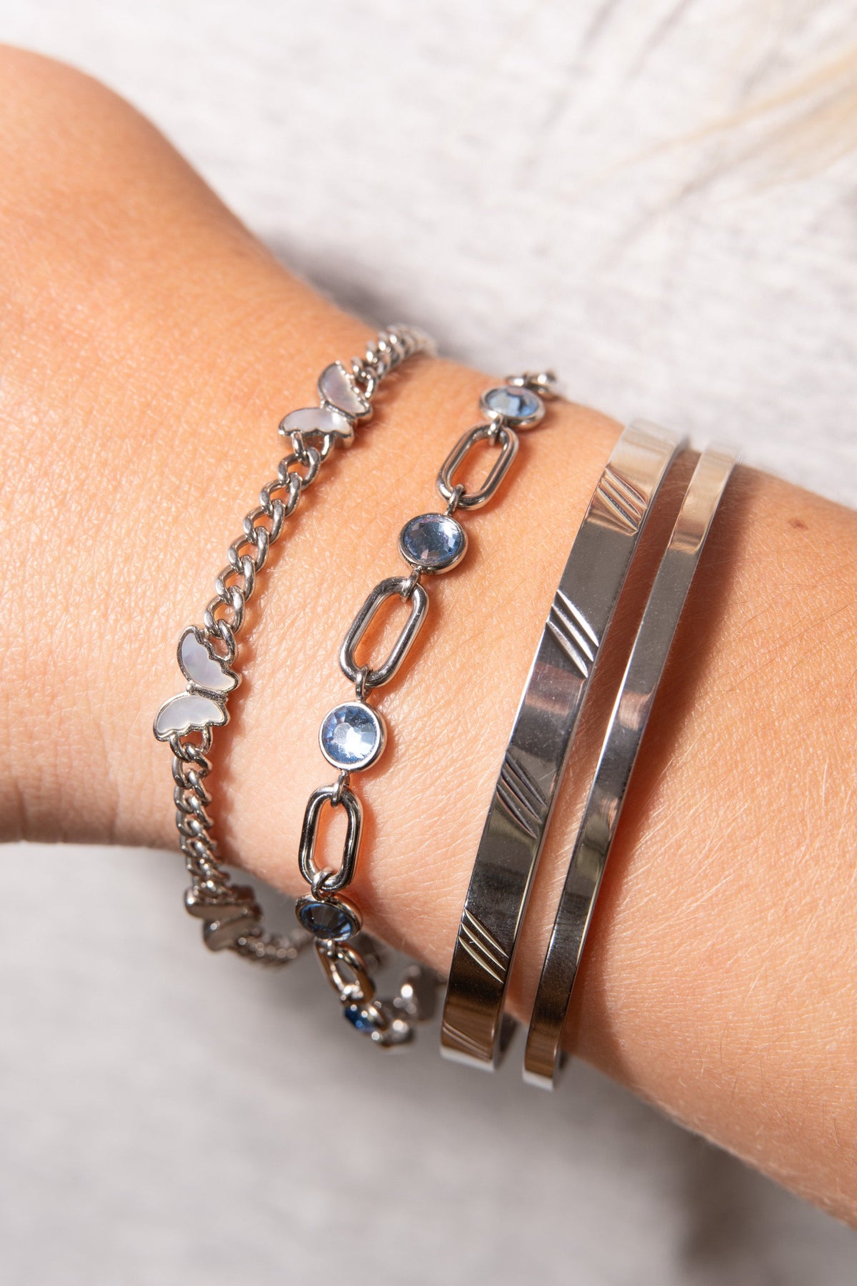 Alex and Ani Butterfly Curb Chain Bracelet