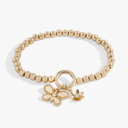 Alex and Ani Puffy Butterfly Stretch Bracelet