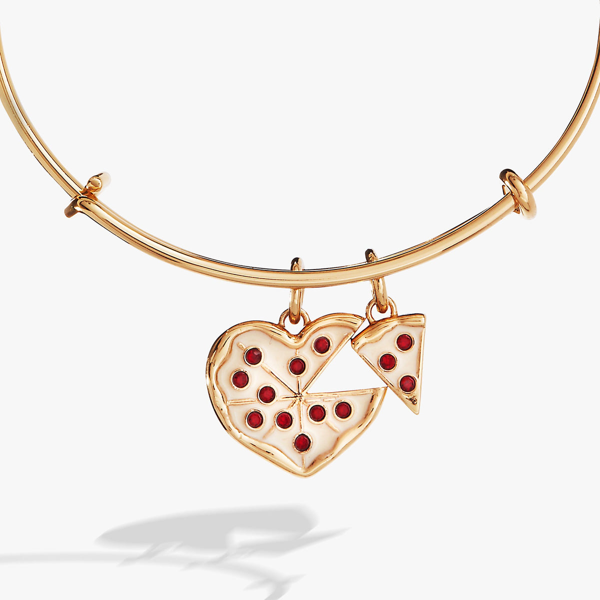 Alex and Ani Pizza My Heart Multi Charm Bangle