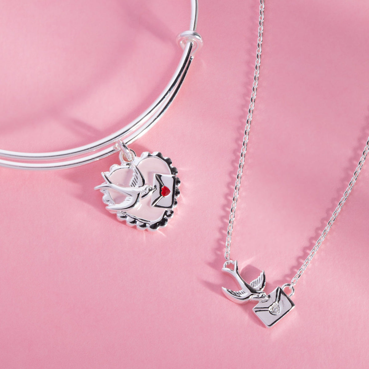 Alex and Ani Love Letter Inline Necklace