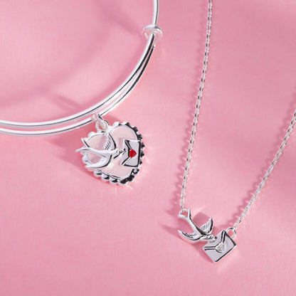 Alex and Ani Love Letter Inline Necklace