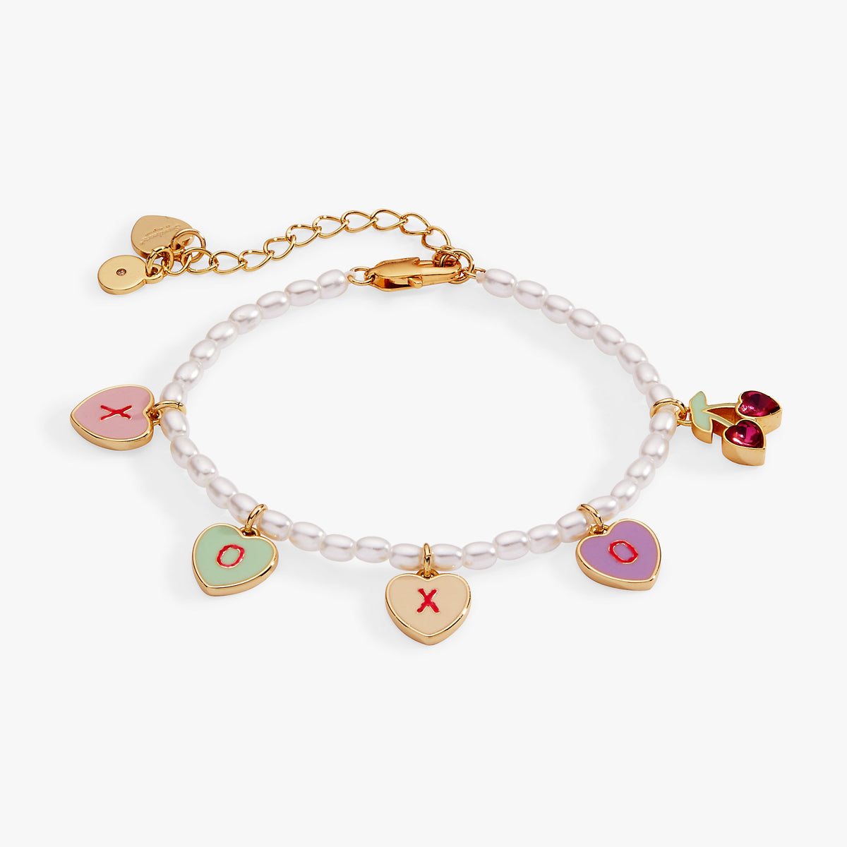Alex and Ani Sweethearts® Pearl ‘XOXO’ Charm Bracelet