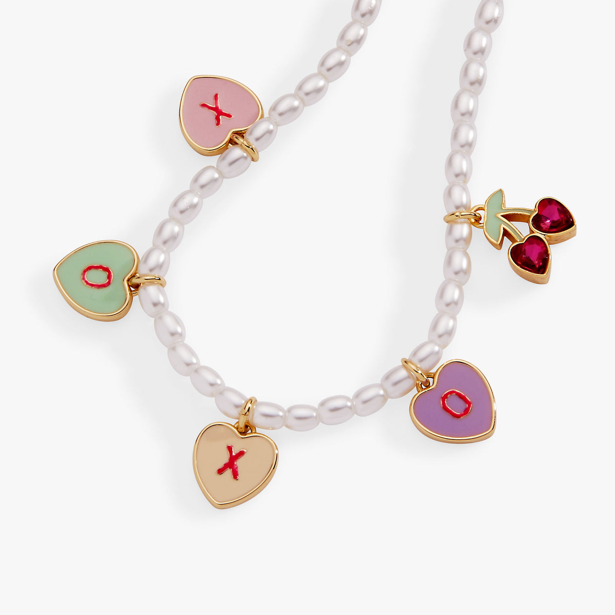 Alex and Ani Sweethearts® Pearl ‘XOXO’ Charm Bracelet