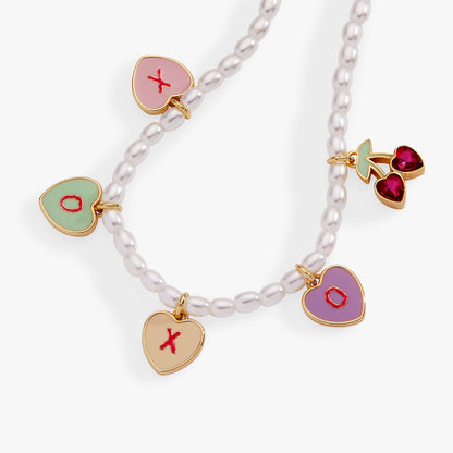 Alex and Ani Sweethearts® Pearl ‘XOXO’ Charm Bracelet