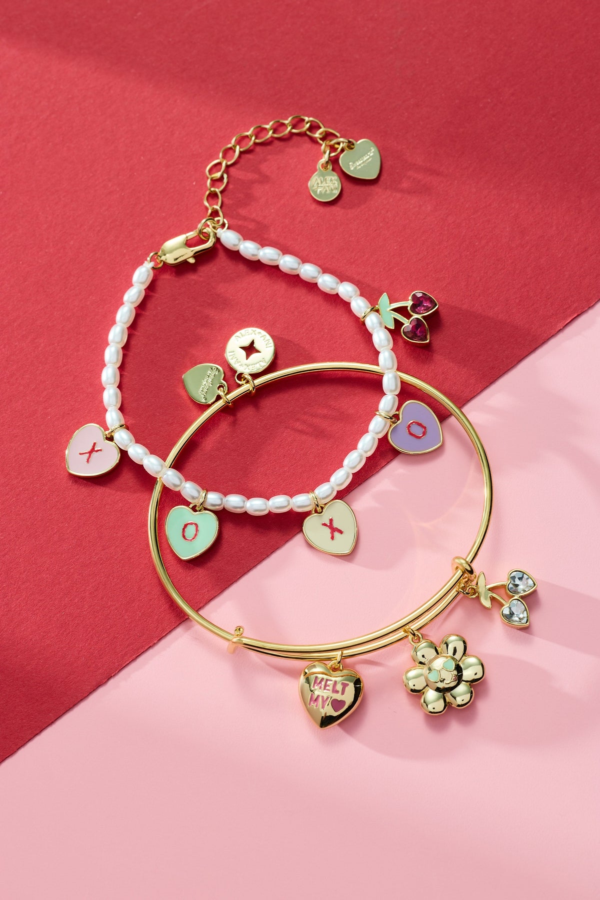 Alex and Ani Sweethearts® Mixed Multi Charm Bangle