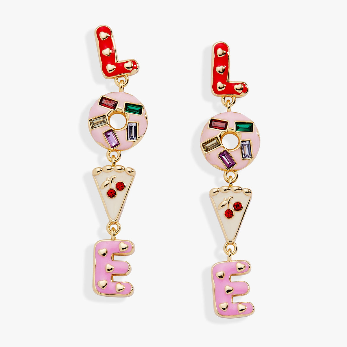 Alex and Ani Sweet Shop LOVE Linear Earrings
