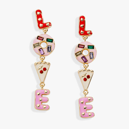 Alex and Ani Sweet Shop LOVE Linear Earrings