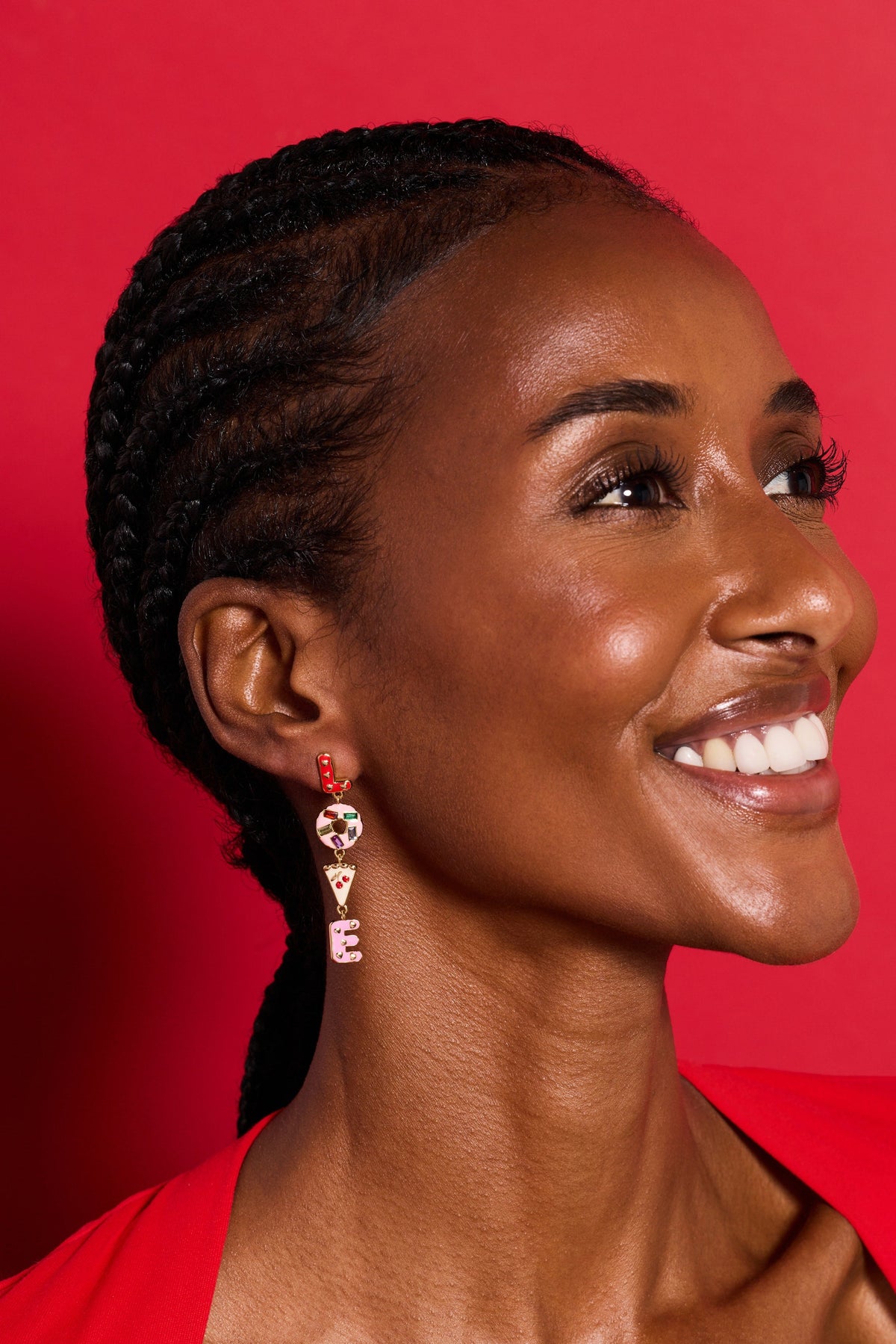 Alex and Ani Sweet Shop LOVE Linear Earrings