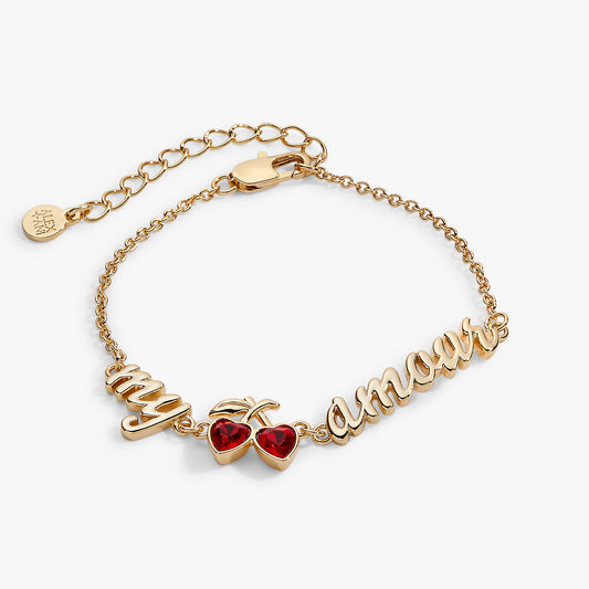 Alex and Ani My Cherry Amour Linear Bracelet