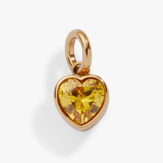 Alex and Ani Balance' Heart Birthstone Charm-NOVEMBER