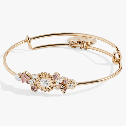 Alex and Ani Floral Bangle